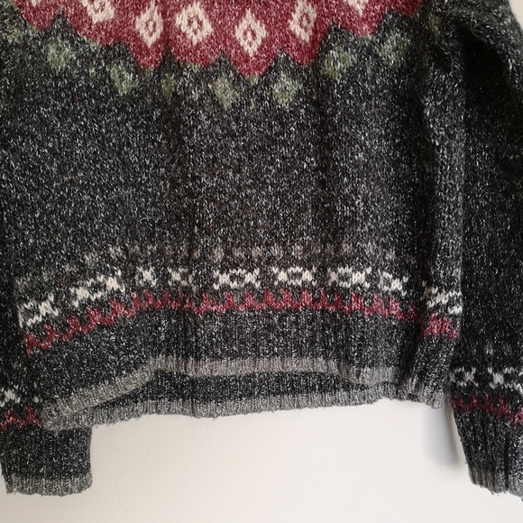 Vintage Fair Isle Wool Blend Crew Knit Sweater Alison H Collection Women… - Picture 6 of 16